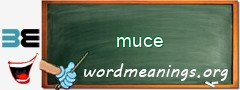 WordMeaning blackboard for muce